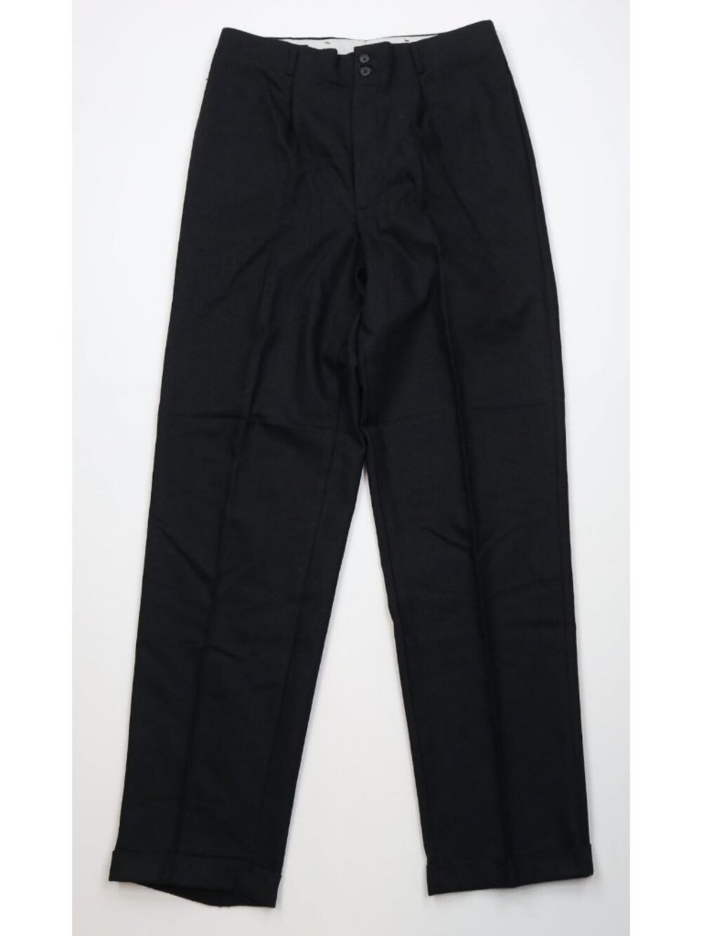 Deadstock Vtg 70s 80s Mens 32x35 Hollywood Regency Wool High Waist Chino Pants